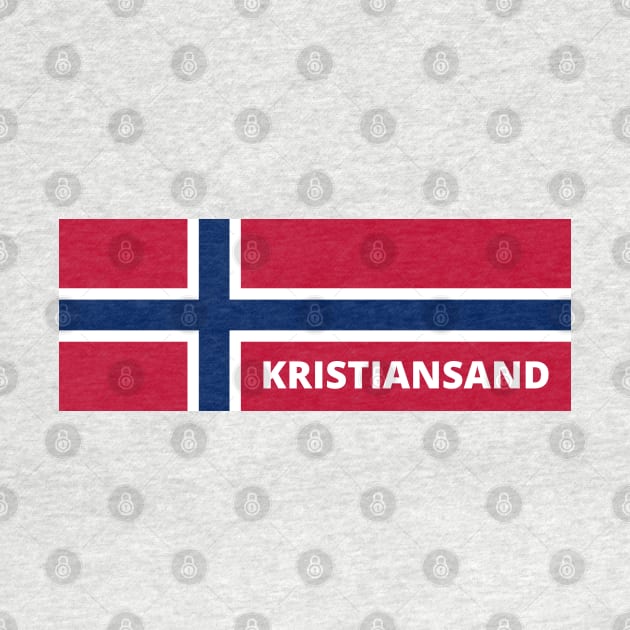 Kristiansand City in Norwegian Flag by aybe7elf